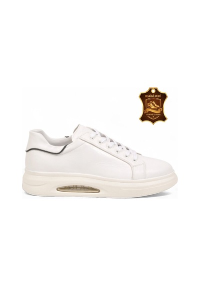 Komcero Kauçuk Tabanlı Bağcıklı Sneaker Beyaz Hakiki Deri Erkek Casual Ayakkabı Xs2456-6015 Komcero Kauçuk Tabanlı Bağcıklı Sneaker Beyaz Hakiki Deri Erkek Casual Ayakkabı Xs2456-6015