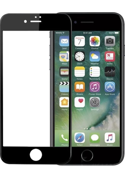 Apple Uyumlu   iPhone 6 Plus / 7 Plus / 8 Plus Siyah Seramik Nano Kırılmayan Cam Ekran Koruyucu