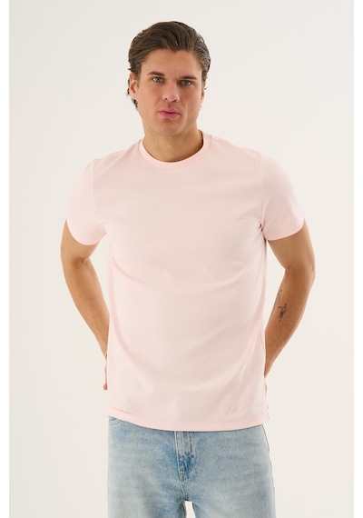 Alexandergardi Alexandergardı Dokulu Erkek T-shirt Pembe