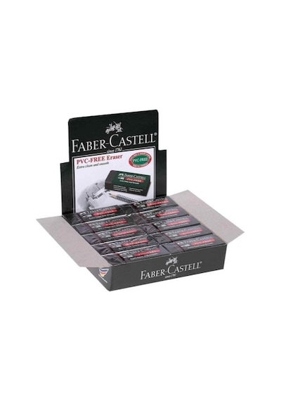 Faber Castell 20 Adet Büyük Siyah Silgi N11.4793