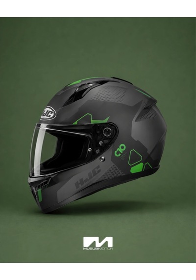 Hjc C10 Kask Aspa Mc4sf Yeşil-siyah