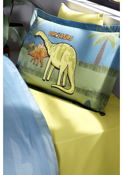 Özdilek Ranforce-dino Zoo Petrol-tek Kişilik Çocuk Nevresim Takım Petrol