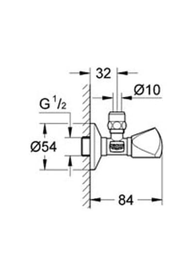 Grohe Filtreli 1/2"X3/8" - 22939000 Ara Musluk Krom