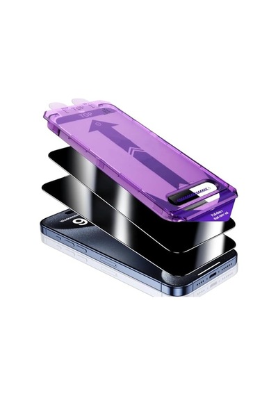 Apple iPhone Uyumlu,16/16 Pro /16 Plus / 16 Pro Max Hayalet Aparatlı Ekran Koruyucu Otomatik Kurulumlu Toz Engelleyici Baloncuk Bır