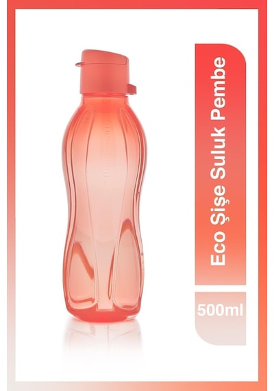 Eco Şişe Suluk Kolay Kapak 500 Ml Pembe 640vserı Nar Çiçeği