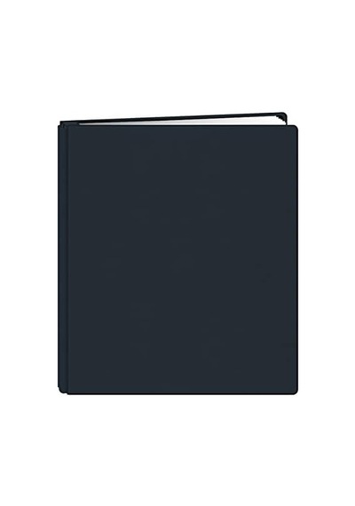 Photo Albums 20 Sayfa Aile Hazineleri Deluxe Gece Yarısı Mavisi Kumaş Kapak Karalama Defteri 8,5 X 11-inç Sayfalar İçin, Mavi, Beyaz, 29,2 X 25,1 X 3,5 Cm