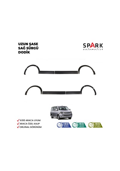 Volkswagen Transporter T5 2009-2014 Yıl Aralığı Uyumlu Uzun Şase Sağ Sürgü Dodik Seti 11 Parça