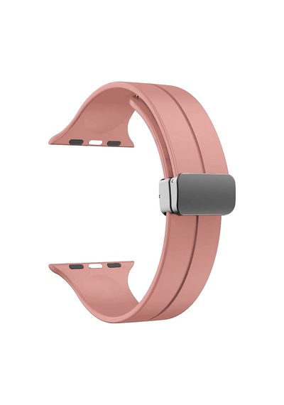 Apple Uyumlu  Watch Series 8 45 MM Kordon Ayalanabilir Mıknatıslı Mat Silikon Krd84