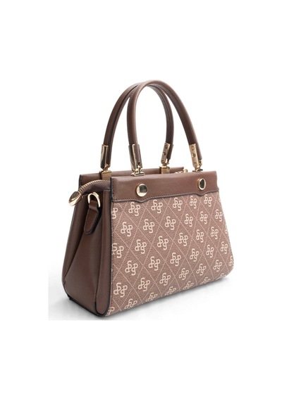 Silver & Polo Silver Polo Kahve - Kahve Monogram Kadın El Çantası Sp1292 Kahverengi