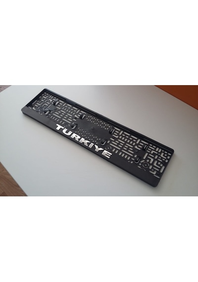2 Adet Kabartmalı Gümüş Yaldız Baskılı Türkiye Plakalık 287399764
