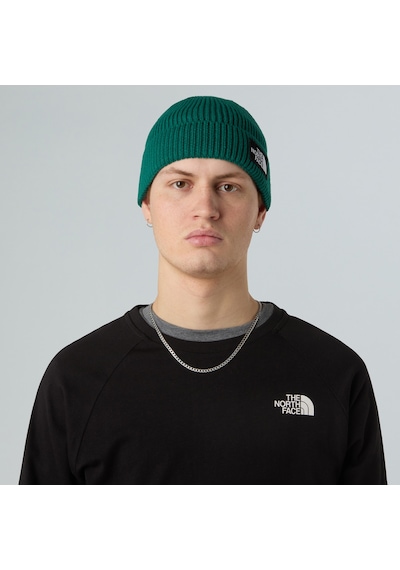 The North Face Logo Box Cuffed Unisex Yeşil Bere Nf0a8chenl11 Yeşil
