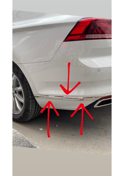Passat B8 ve B8.5 Uyumlu Arka Tampon Çıtası