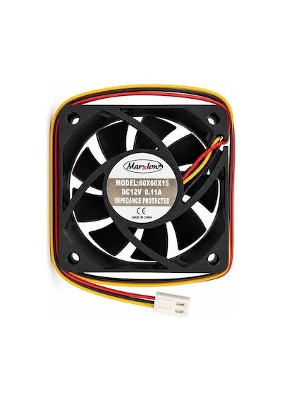 6cm 60x60x15 Dc Fan 3 Uçlu 12v 3p 0.11a