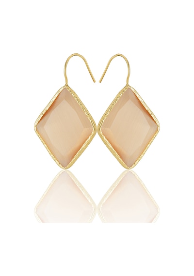 Kadir Jewellery 22 Ayar Altın Kaplama Vintage Küpe -el İşçiliği Ve Hipoalerjenik Küpe Turuncu 01579590