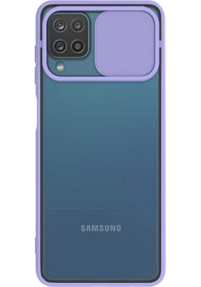 Samsung Galaxy Uyumlu M32 Kapak Lensi Açılır Kapanır Kamera Korumalı Silikon Kılıf