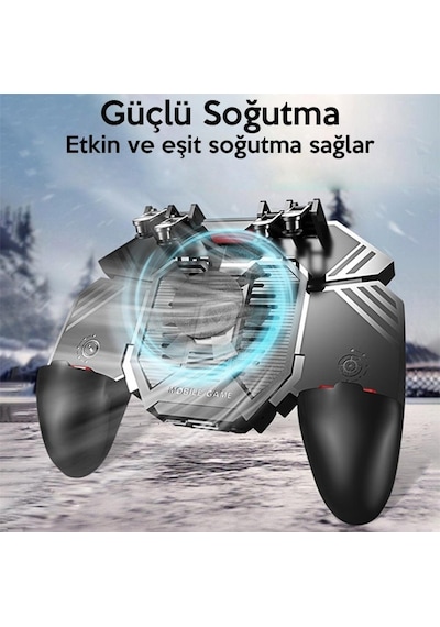 Memo Ak77 1200 Mah Fanlı Dört Tetik Mobil Oyun Aparatı - Pubg(Or