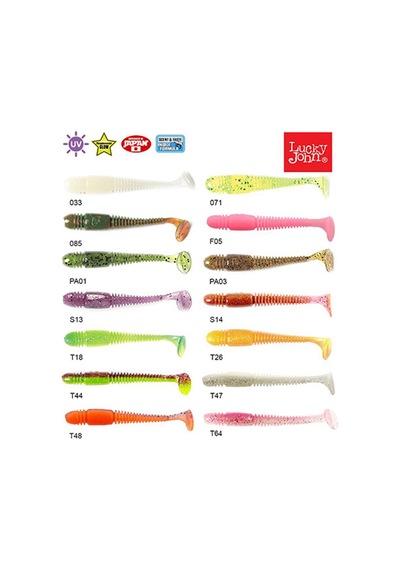Lucky John Tioga 2.9'' (7.36 cm) 7P Silikon Yem