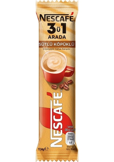 Nescafe 3ü1 Arada Sütlü Köpüklü Hazır Kahve 17,4 Gr 20 Adet Hazır