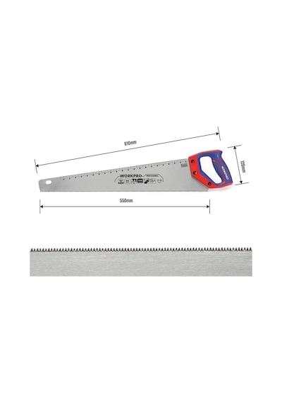 Workpro Wp215012 550mm Sk5 11 Tpı Ağır Hizmet Tipi El Testeresi Fr Wp215012