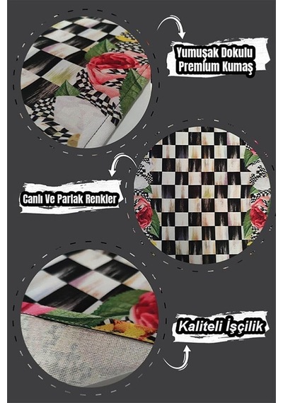 Lexroo Kırmızı Yeniyıl Yılbaşı Noel Christmas Runner Masa Örtüsü 40x140cm Rnr641