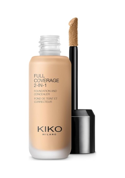 Kiko Milano Fondöten & Kapatıcı-full Coverage 2-in-1 Foundation & Concealer-warm Beige 55-mat Saten Bitişli 0