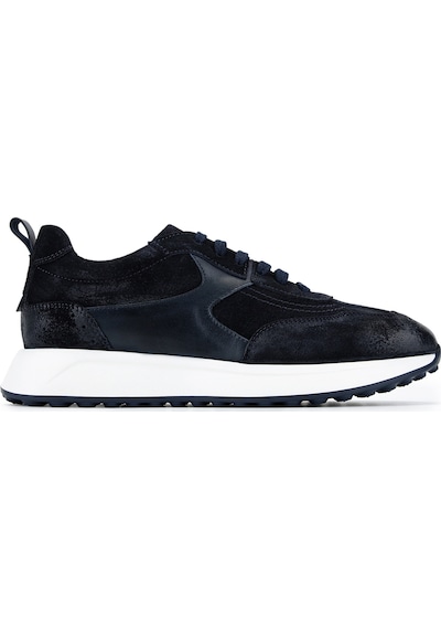 Tamer Tanca Erkek Hakiki Deri Lacivert Süet Sneakers & Spor Ayakkabı 1171 86-24 Erk Ayk Y26 Lacı Suet