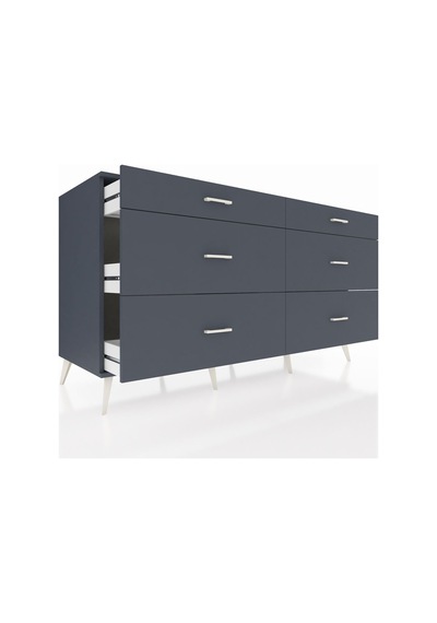 Kronos Konsol 6 Çekmeceli 176x59x99 Antrasit-antrasit Antrasit-antrasit