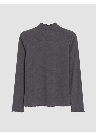 Lcw Modest Antrasit Dik Yaka Kadın Body