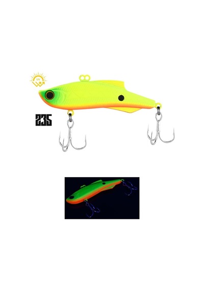 Fujin Wild Vibe 90mm 34gr Sinking Vibrasyon Jig Yem Green Cheeks