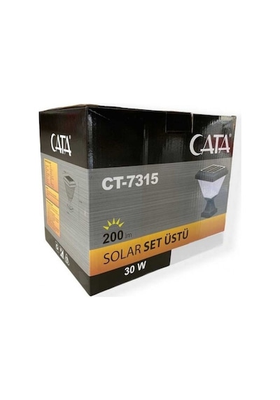 Cata Ct-7315 30w Solar Set Üstü Bahçe Armatür 4000k