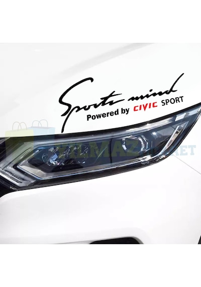 Honda Uyumlu  Civic Sport Mind Oto Sticker Araba Araç Yapıştırma Etiket