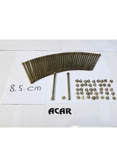 8.5 CM Dosya Klasör Menü Kartela Vidası Sarı Paket Içeriği 100 Ad
