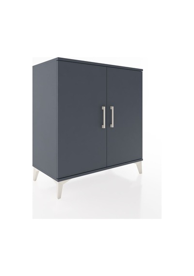 Hyperion Şifonyer Tek Raflı 2 Kapaklı 88x44x96 Antrasit-antrasit Antrasit
