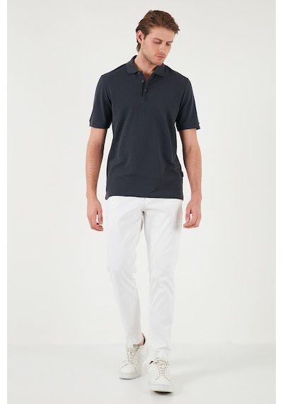 Buratti Pamuklu Regular Fit Düğmeli Erkek Polo Yaka T Shirt 5902127 Antrasit