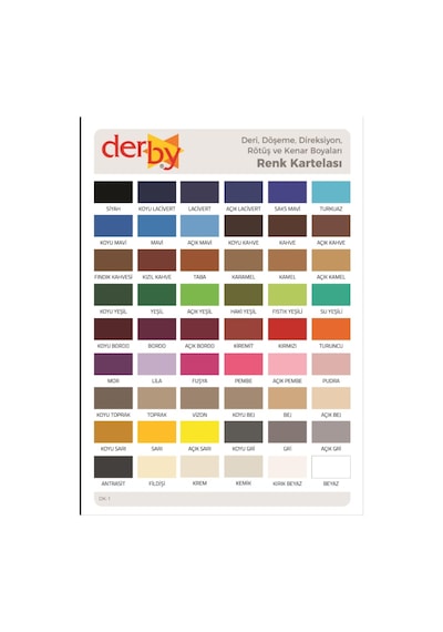 Derby Deri Mont Boyası ve Sabitleme Cilası 100 G Set