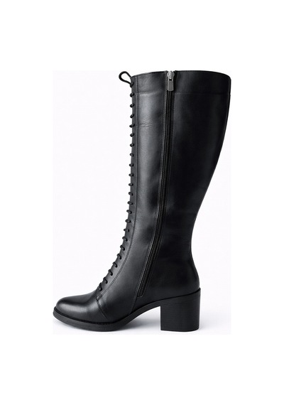 Twoegoist Kadın Hakiki Deri Bağcıklı Fermuarlı 7 Cm Topuklu Diz Altı Çizme Xl Geniş Baldır Siyah Twoegoist Kadın Hakiki Deri Bağcıklı Fermuarlı 7 Cm Topuklu Diz Altı Çizme Xl Geniş Baldır Siyah