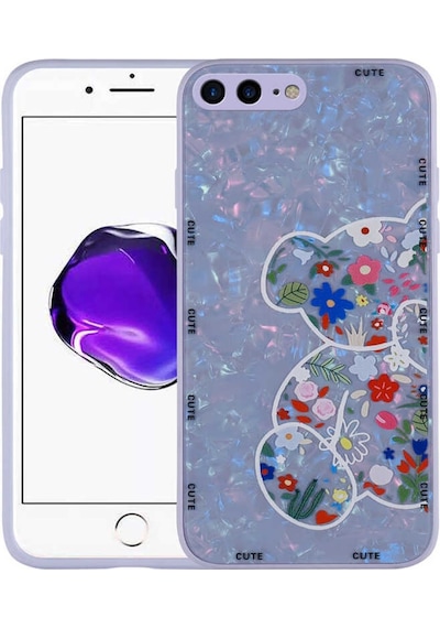 Apple Uyumlu iPhone 8 Plus Kılıf Desenli Sert Silikon Zore Mumila Kapak (551720575)