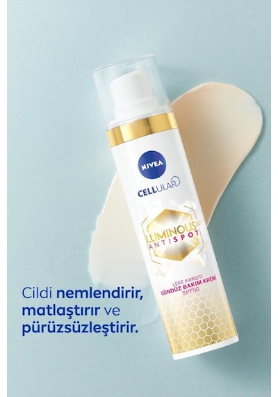 Nivea Luminous630 Kolajen Tetikleyici Leke ve  Serum 30 ML + Leke  Gündüz Bakım Kremi SPF50 50 ML