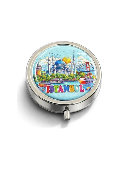 İstanbul Temalı İlaç Kutusu Alk4373 Altın