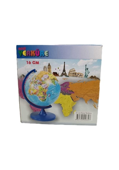 Lrs Store Kumbara Dünya Küresi 16 Cm Çaplı Büyük Boy Çocuk Dekoratif Kumbara, Mavi Genel