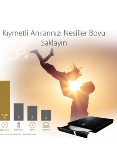 Asus Dvd Sdrw-08d2s-u Lıte Slım Usb 2.0 Siyah