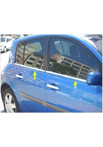 Renault Megane 2 Krom Cam Çıtası 4 Prç. 2002-2009 P. Çelik Hb Renault Megane 2 Krom Cam Çıtası 4 Prç. 2002-2009 P. Çelik Hb