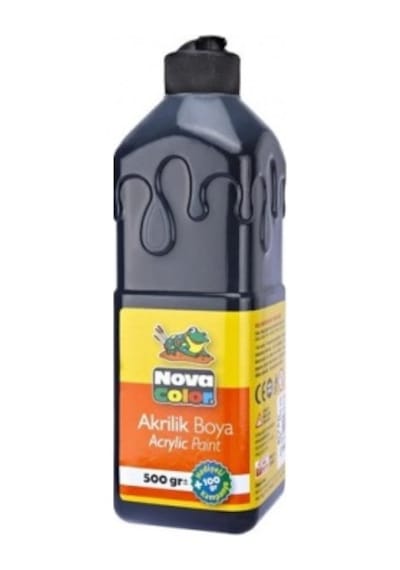 Nova Color Akrilik Boya 500 Gr Siyah