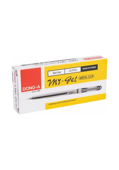 Dong-A My-Jel Kalem 0.5 Mm İğne Uçlu Siyah  12 adet