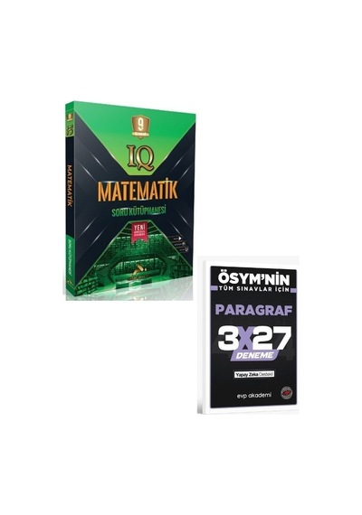 Paraf 2027 9. Sınıf Matematik Soru Kütüphanesi+ Evp Akademi Paragraf