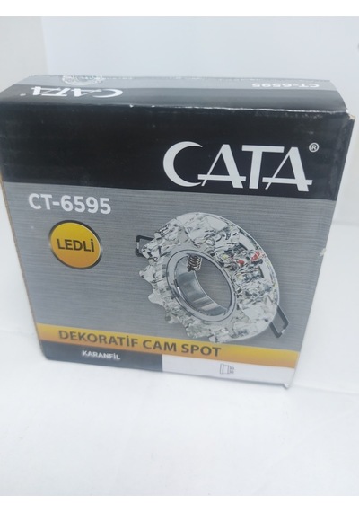 Cata Ct6595 Karanfil Dekoratif Cam Spot Beyaz