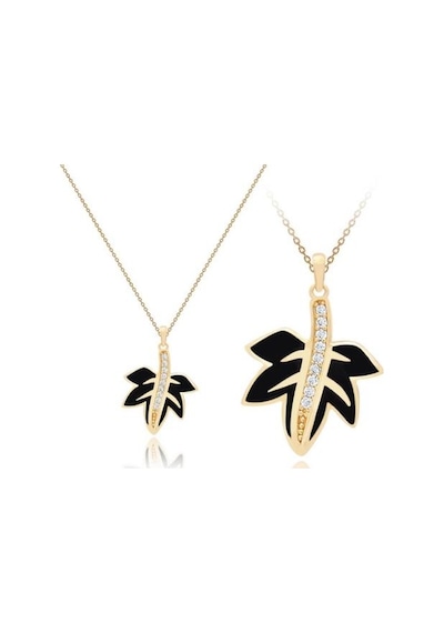 Diamond Line-Gülaylar - Sarı Altın 14 Ayar Yaprak Kolye N11.25364