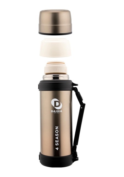 Daima 4 Season 1800 Ml 12 Saat Sıcak 24 Saat Soğuk Bronz Termos Bronz