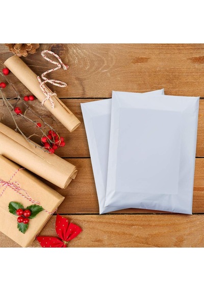 Cepsiz Kargo Poşeti 32 X 41+4 Cm 100 Adet Beyaz