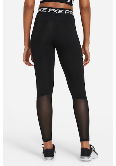 Nike Pro 365 Kadın Siyah Antrenman Taytı File Panelli Cz9779-010 Siyah